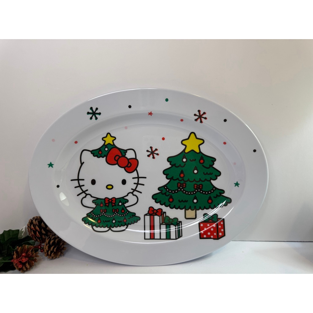 Hello Kitty Christmas Tree Melamine Platter